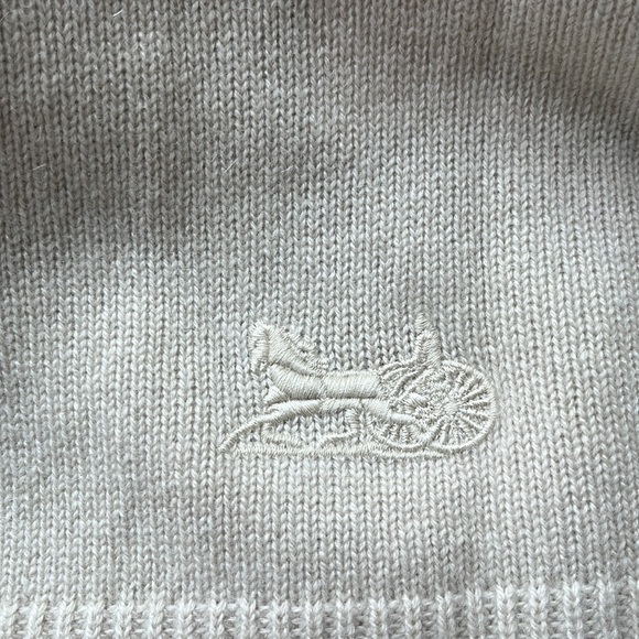 Crew Neck Sweater In Iconic Sulky Cashmere Vanilla - Picture 3 of 5